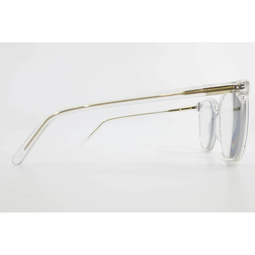 Otis Grey OG-202219 CRY Clear Crystal Square Eyeglass Frames 57-18-148 Gold Tone